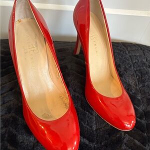 Ivanka Trump Red Patent Leather Heels Size 8.5